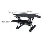 Mytopia Fortia Adjustable Corner Desk Riser