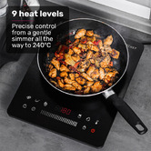 Mytopia Crystal Glass Touch Slider Portable Induction Cooktop