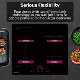 Mytopia EuroChef 59cm Crystal Glass 4 Zone Induction Cooktop