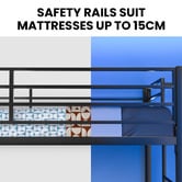 Mytopia Kingston Single Over Double Iron Bunk Bed