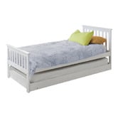 Mytopia Kingston Single Pine Wood Bed with Trundle