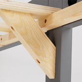 Mytopia Kingston Single Over Double Pine Wood Convertible Bunk Bed