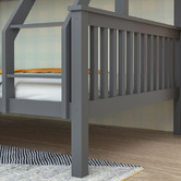 Mytopia Kingston Single Over Double Pine Wood Convertible Bunk Bed
