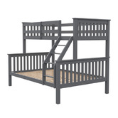 Mytopia Kingston Single Over Double Pine Wood Convertible Bunk Bed