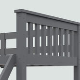 Mytopia Kingston Single Over Double Pine Wood Convertible Bunk Bed