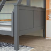 Mytopia Kingston II Single Over Double Pine Wood Convertible Bunk Bed