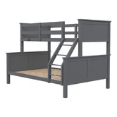 Mytopia Kingston II Single Over Double Pine Wood Convertible Bunk Bed