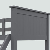 Mytopia Kingston II Single Over Double Pine Wood Convertible Bunk Bed