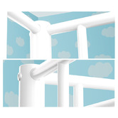 Mytopia White Kingston Single Over Double Iron Bunk Bed