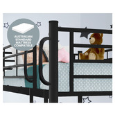 Mytopia Kingston Single Iron Convertible Bunk Bed