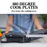 Mytopia 4-in-1 Electric Contact Grill with Ribbed Plates