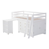Mytopia Kingston Single Pine Wood Mid Sleeper Bed