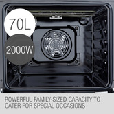 Mytopia EuroChef 60cm Stainless Steel Electric Built-in Oven