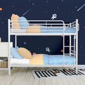 Mytopia White Kingston Single Iron Convertible Bunk Bed