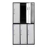 Mytopia Black 6 Door Steel Gym Locker