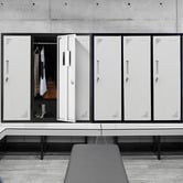 Mytopia Black 6 Door Steel Gym Locker