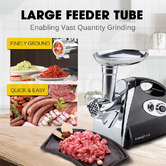 Mytopia EuroChef Stainless Steel Electric Meat Grinder