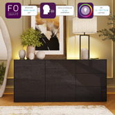 Frank Olsen Intelligent Furniture Intel Sideboard with Smart LED &amp; Wireless Charger