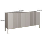 Frank Olsen Intelligent Furniture Iona Sideboard with Smart LED &amp; Wireless Charger