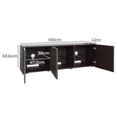 Frank Olsen Intelligent Furniture Intel TV Cabinet with Smart LED &amp; Wireless Charger