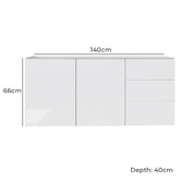 Frank Olsen Intelligent Furniture Intel Sideboard with Smart LED &amp; Wireless Charger