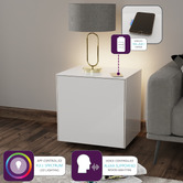 Frank Olsen Intelligent Furniture Intel Lamp Table with Smart LED &amp; Wireless Charger