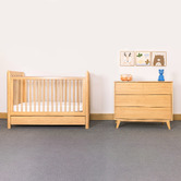 Sweet Pea Sweet Pea 3 Piece Ollie Chest of Drawers, Cot, &amp; Mattress Set