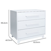 Sweet Pea Sweet Pea 3 Piece Emma Chest of Drawers, Cot &amp; Mattress Set