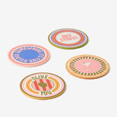 Hottie 4 Piece Sunnie Coaster Set
