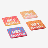 Hottie 4 Piece Sunnie Hey Hottie Coaster Set