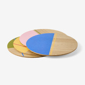 Hottie 4 Piece Sunnie Half-Dipped Placemat Set