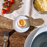 Hottie Bobbie Stoneware Egg Cup Plates