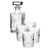 Hottie 5 Piece Jonnie Traditional 750ml Decanter &amp; 300ml Tumbler Set