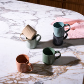 Hottie 6 Piece Ellie 250ml Stoneware Mug Set