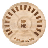Hottie Buddie Dip Me Mango Wood Chip &amp; Dip Board