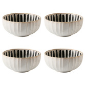 Hottie Kimmie Long Stripe 15cm Stoneware Noodle Bowls