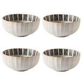 Hottie Kimmie Short Stripe 15cm Stoneware Noodle Bowls