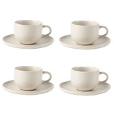 Hottie Mikkie 100ml Stoneware Espresso Cups &amp; Saucers