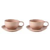 Hottie Mikkie 200ml Stoneware Teacups &amp; Saucers