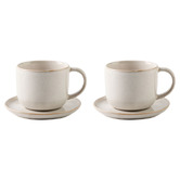Hottie Bobbie 300ml Stoneware Teacups &amp; Saucers