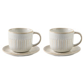 Hottie Laurie 300ml Stoneware Teacups &amp; Saucers