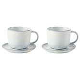 Hottie Bobbie 300ml Stoneware Teacups &amp; Saucers