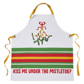 Hottie Jollie Kiss Me Under the Mistletoe Apron