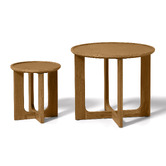 Nordic Street Anselm Oak Wood Side Table