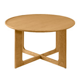 Nordic Street Anselm Oak Wood Side Table