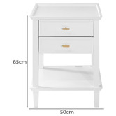 Nordic Street Zwingli Pine Wood Bedside Table