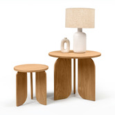 Nordic Street Reinhold Oak Wood Side Table