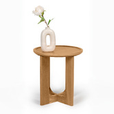 Nordic Street Anselm Oak Wood Side Table