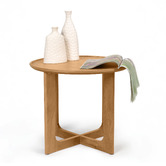 Nordic Street Anselm Oak Wood Side Table