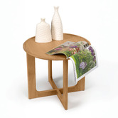 Nordic Street Anselm Oak Wood Side Table